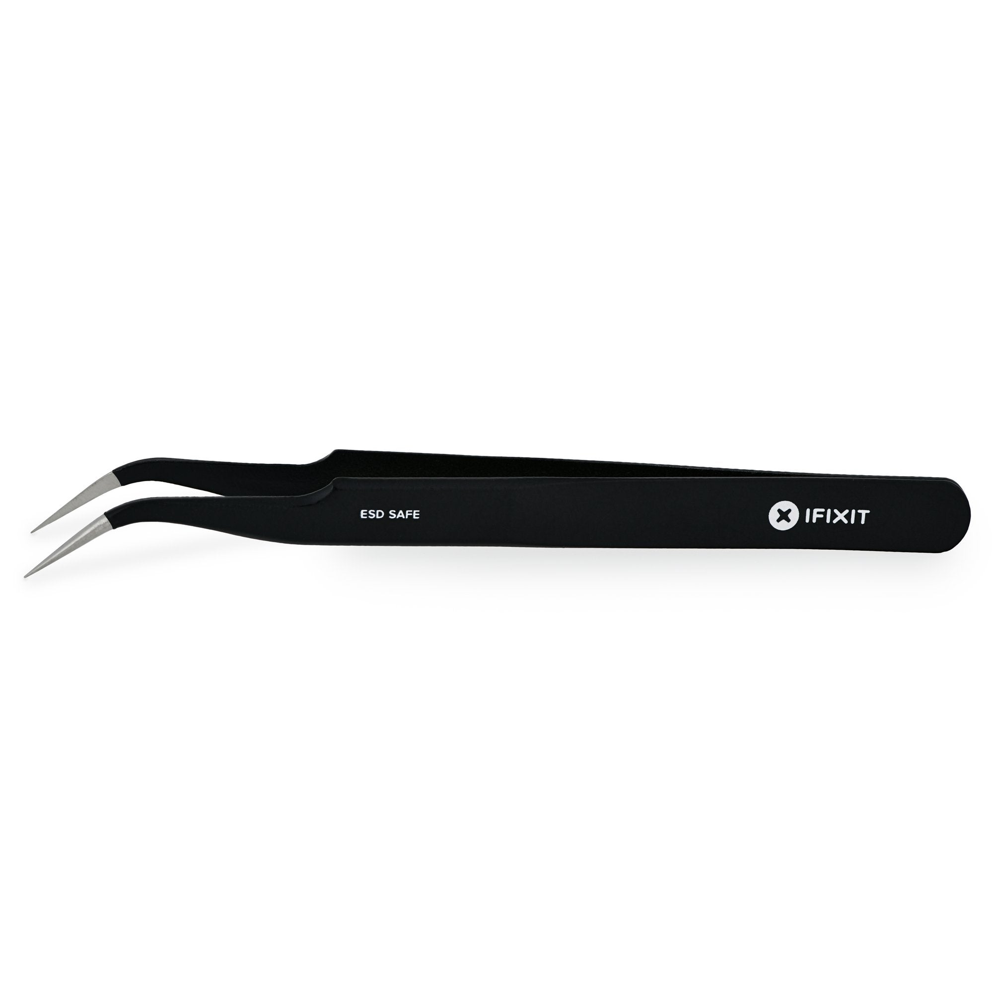 Plastic Precision Tweezers for Electronics Type 2ACFR with ESD Safe Handles  and Straight, Very Fine, Round, Flat Tips